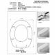Copriwater Pozzi Ginori MODULO CHAMPAGNE   Cerniera Cromo-Sedile-Asse Wc 