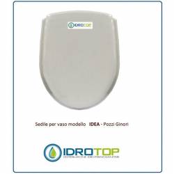 Copriwater Pozzi Ginori IDEA BIANCO  Cerniera Oro-Sedile-Asse Wc 