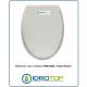 Copriwater Pozzi Ginori FANTASIA BIANCO Cerniera Cromo-Sedile-Asse Wc 