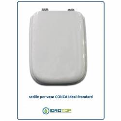 Copriwater Ideal Standard  CONCA BIANCO I.S.  Cerniera Cromo-Sedile-Asse Wc