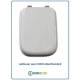 Copriwater Ideal Standard  CONCA BIANCO  Cerniera Cromo-Sedile-Asse Wc