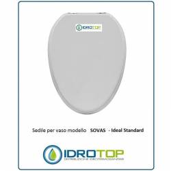 Copriwater Ideal Standard  SOVAS BIANCO I.S.  Cerniera Cromo-Sedile-Asse Wc