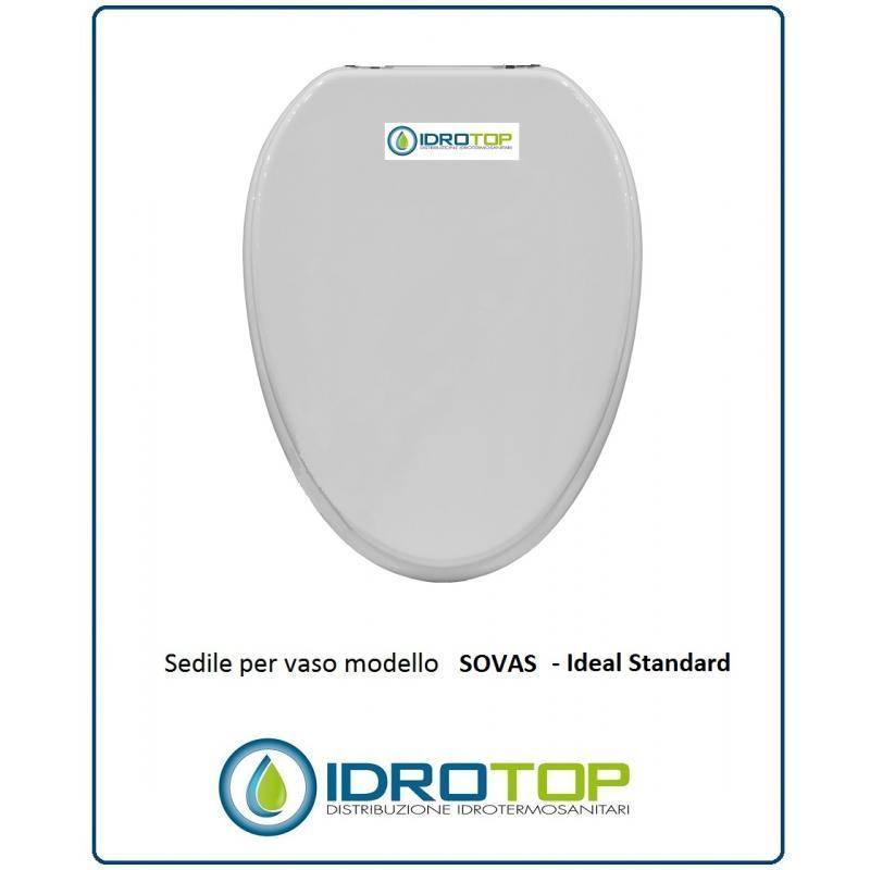Copriwater Ideal Standard  SOVAS BIANCO I.S.  Cerniera Cromo-Sedile-Asse Wc
