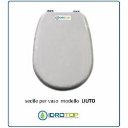 Copriwater Ideal Standard  LIUTO BIANCO Cerniera Cromo-Sedile-Asse Wc