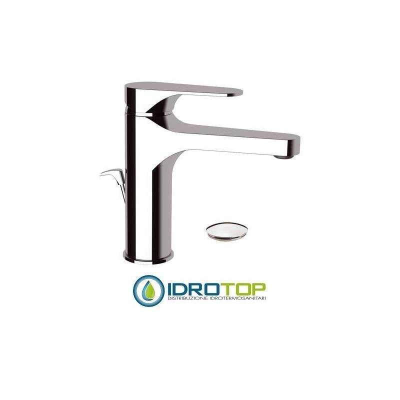 Miscelatore CLASS LINE  LAVABO L alto con scarico Cromato Remer