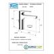 Miscelatore CLASS LINE  LAVABO L alto con scarico Cromato Remer