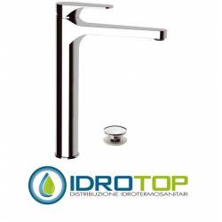 Miscelatore CLASS LINE  LAVABO XL alto con scarico Cromato Remer