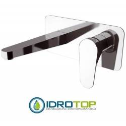 Miscelatore CLASS LINE  LAVABO incasso con piastra rettangolare in ottone cromato Cromato Remer