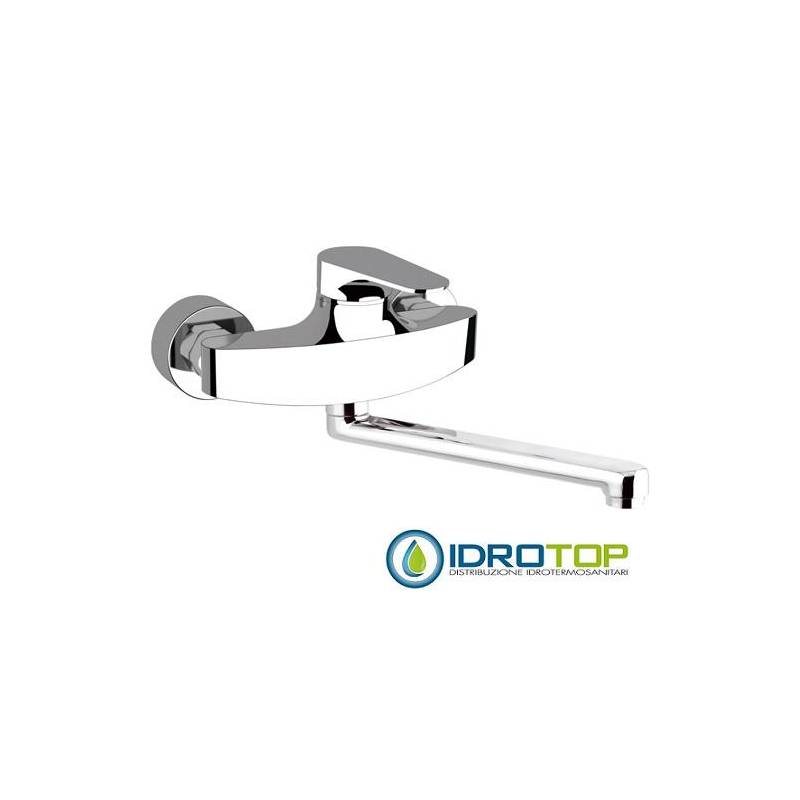 Miscelatore CLASS LINE  LAVELLO a muro Cromato Remer