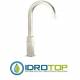 Miscelatore 304 INOX LAVELLO con bocca alta girevole quadrata Inox Remer