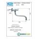 Rubinetto TEMPOR LAVABO temporizzato, con canna "S" cromato Remer