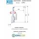 Miscelatore QUBIKA SHUT OFF miscelatore DOCCIA a incasso con: doccetta, shut supporto doccia, flessibie doccia, cromato Remer