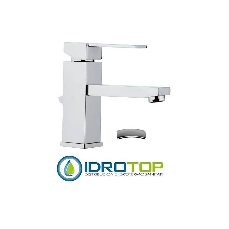 Miscelatore QUBIKA  LAVABO con scarico cromato Remer