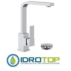Miscelatore QUBIKA  LAVABO con canna corta a "U" cromato Remer