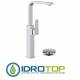 Miscelatore QUBIKA  LAVABO alto con canna corta a "U" cromato Remer