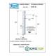 Miscelatore QUBIKA  LAVABO extra Alto XL con Scarico Click-Clack cromato Remer