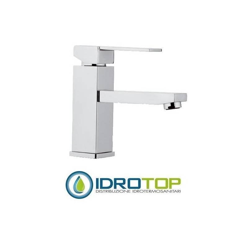 Miscelatore QUBIKA  LAVABO senza scarico cromato Remer