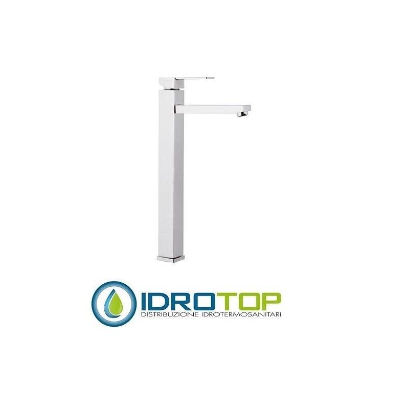 Miscelatore QUBIKA  LAVABO EXTRA ALTO XL senza scarico cromato Remer