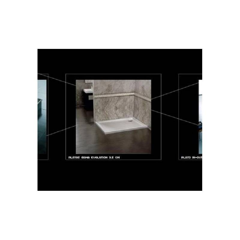 Piatto quadrato Evolution dimensioni cm 80X80  e  90X90