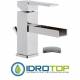 Miscelatore QUBIKA  CASCATA LAVABO  con scarico cromato Remer