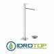 Miscelatore QUBIKA  CASCATA LAVABO da pavimento con scarico Click-Clack cromato Remer
