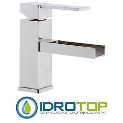 Miscelatore QUBIKA  CASCATA LAVABO senza scarico cromato Remer