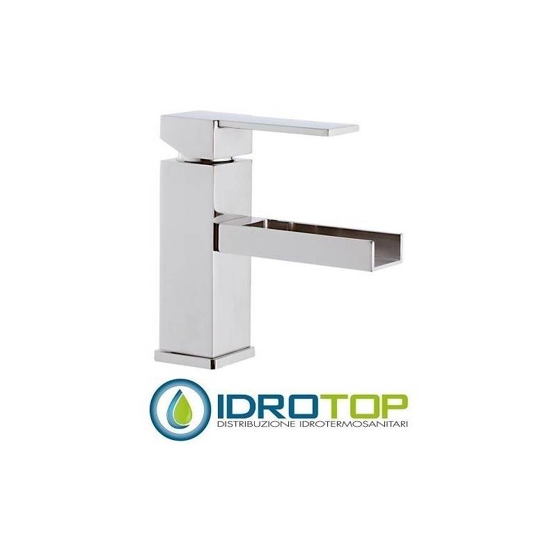 Miscelatore QUBIKA  CASCATA LAVABO senza scarico cromato Remer