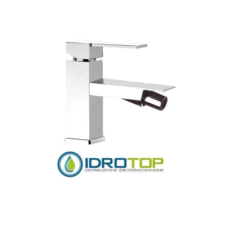 Miscelatore QUBIKA  BIDET con areatore direzionabile,tettuccio di protezione,senza scarico cromato Remer