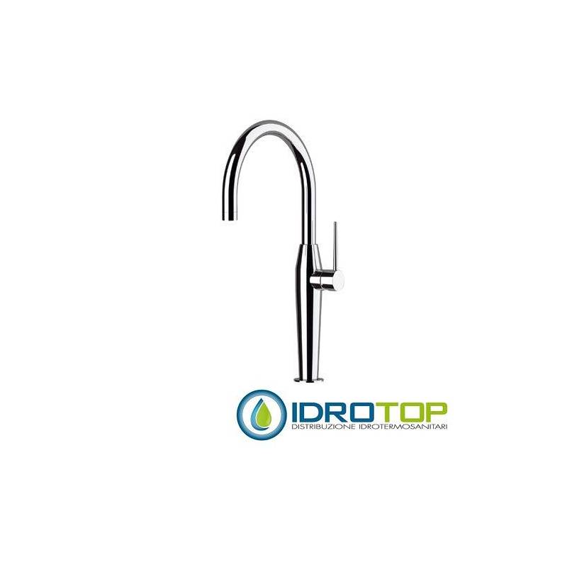 Miscelatore ELEGANT KITCHEN LAVELLO monocomando con leva laterale, bocca girevole,cartuccia diam. 25 cromato Remer